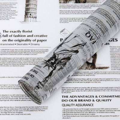 Elegant Alphabet Tissue Paper Set for Stylish Gift Wrapping and Floral Designs