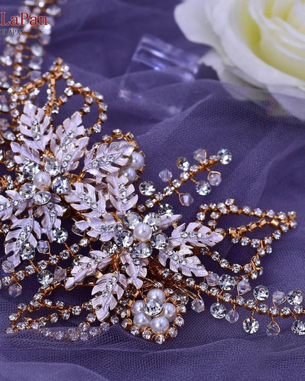 Glistening Rhinestone Bridal Hair Vine - Elegant Wedding Accessory