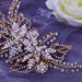 Crystal Elegance: Handcrafted Rhinestone Bridal Hair Vine for Wedding Ensemble - Enhance Your Bridal Look with Luxury