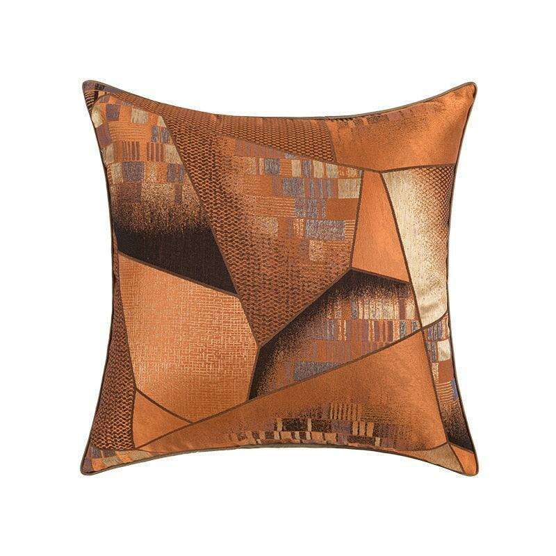 Chic Nordic Caramel Geometric Cushion Covers for an Elegant Home Transformation