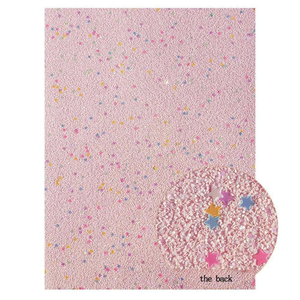 Glittering Pink Snake Print Faux Leather Craft Sheets for Creative Projects