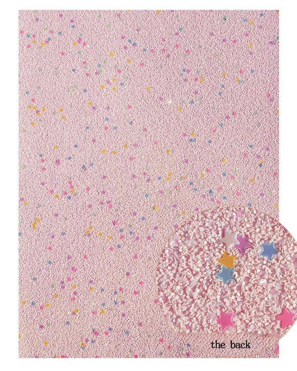 Glittering Pink Snake Print Faux Leather Craft Sheets for Creative Projects