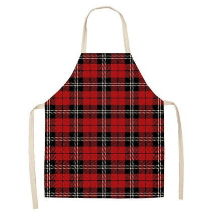 Merry Christmas Linen Cooking Apron - Essential Festive Attire & Gift Idea