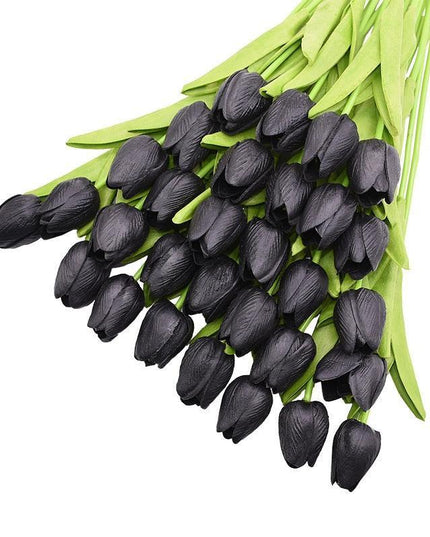 31-Piece Lifelike Real Touch Tulip Arrangement for Weddings and Home Decoration