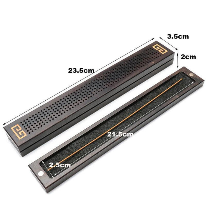 Elegant Handcrafted Wooden Incense Holder with Soothing Aromatherapy Benefits