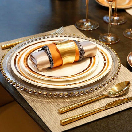Botanica Luxe: European-Inspired Ceramic Dinner Plate Set for Elegant Entertaining