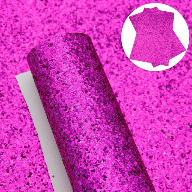 Glamorous Chunky Glitter Faux Leather Sheets - Ultimate DIY Crafting Material