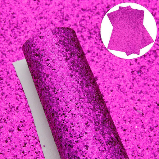 Chunky Glitter Leather Fabric - DIY Crafting Essential with Sparkle