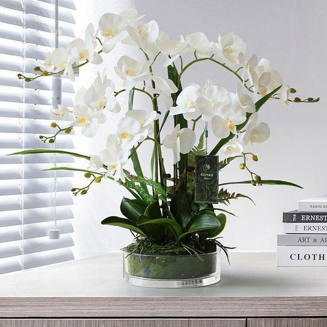 European Boreal Inspired Luxe Artificial Butterfly Orchid for Refined Home Decor