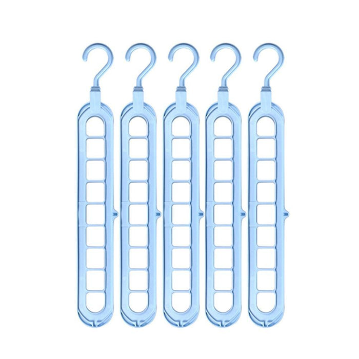 Chic Circular 9-Hole Plastic Closet Organizer
