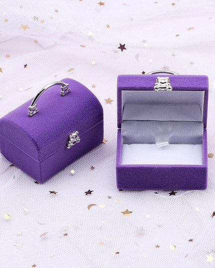 Elegant Velvet Jewelry Showcase Box - Display Your Treasures