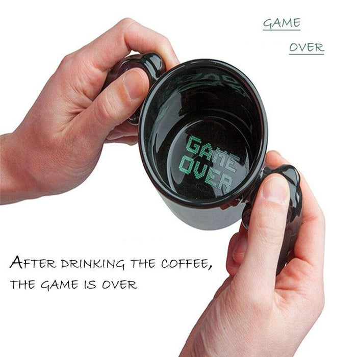 Game Over Retro Controller Ceramic Gaming Mug - Ideal for Gamers