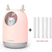 USB Pet Humidifier with Colorful LED Night Light - Refreshing 300ml Mist Diffuser