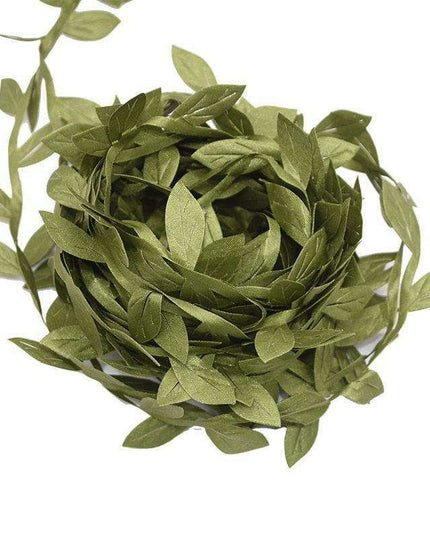 Nature-Inspired Green Ivy Vine Ribbon: Elevate Your Crafting and Decor with a Touch of Elegance