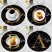Monogram Initial Series: Personalized Drink Coasters for Elegant Dining