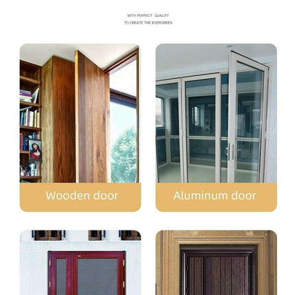 Pneumatic Automatic Door Closer - Adjustable, Silent, and Durable Aluminum Design