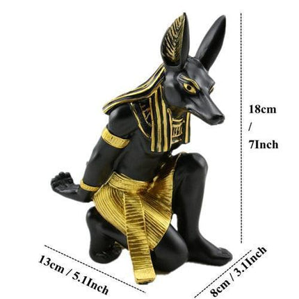 Anubis Wine Rack Sculpture - Stunning Resin Art Piece for Wine Connoisseurs and Culture Enthusiasts