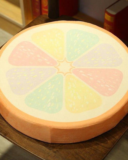 Fruity Fun Plush Cushion Set - Watermelon, Kiwi, Lemon Decorative Trio