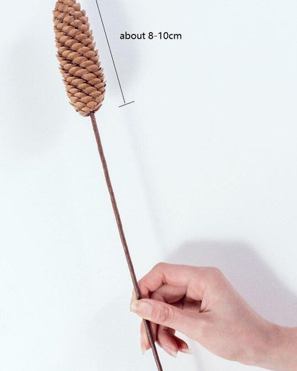 Dried Pine Cone and Floral Arrangement for Chic Nordic Home Styling - Seasonal Festive Decor