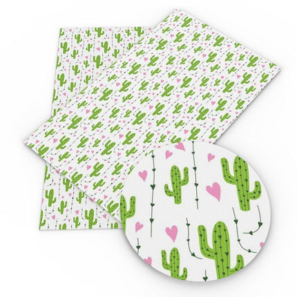 Vibrant Geometric Floral Faux Leather Craft Sheet - Elevate Your DIY Projects