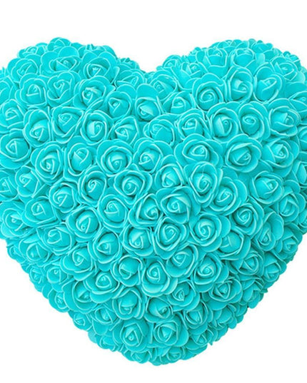 Forever Love Heart-Shaped Red Rose Floral Display