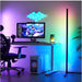Modern Illumination: RGB Corner Floor Lamp - Smart LED Lighting