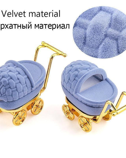 Elegant Velvet Jewelry Showcase Box - Display Your Treasures