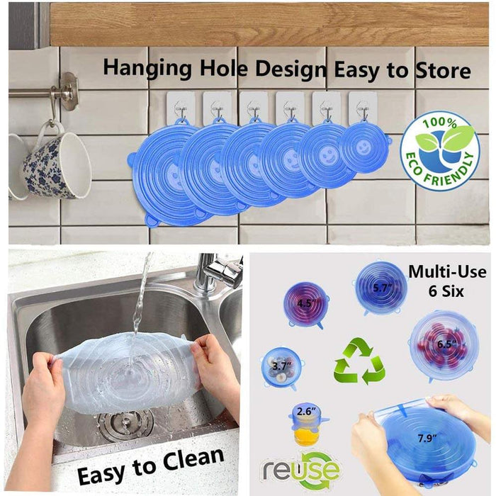 Fresh Seal Silicone Food Covers - Innovative Leak-proof Kitchen Storage Solution