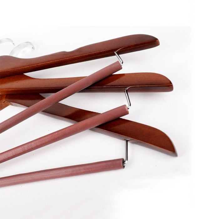 360-Degree Rotating Lotus Wood Hangers Set for Organized Closet Systems