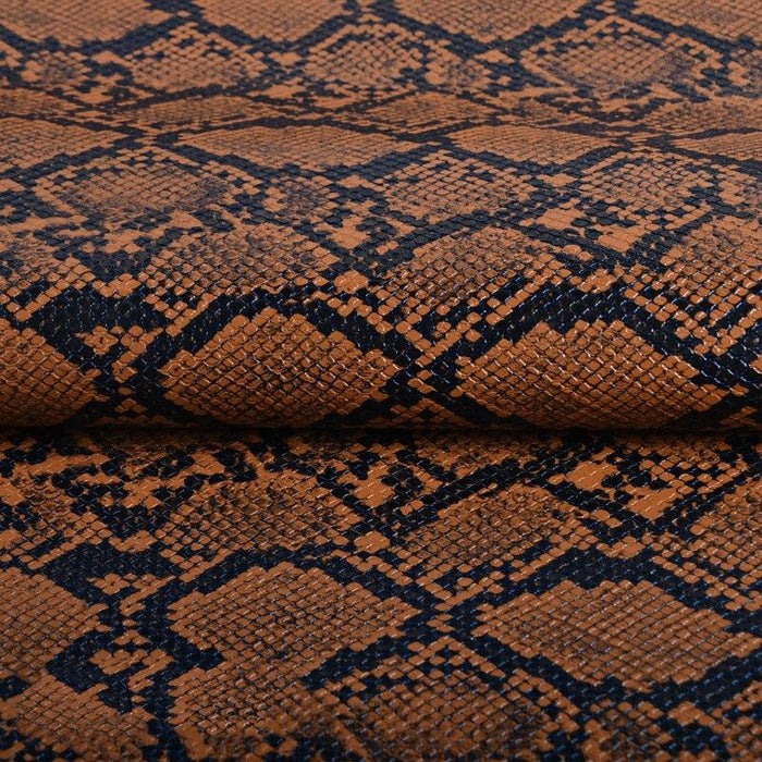 Snake Skin Textured Synthetic Leather Fabric for Crafting - 25*34cm
