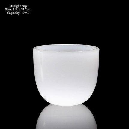 Elegant Custom Jade Porcelain Tea Cup - Handcrafted Luxury
