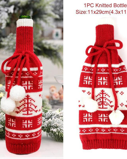 Holiday Cheer Wine Bottle Dress: Celebrate in Festive Elegance