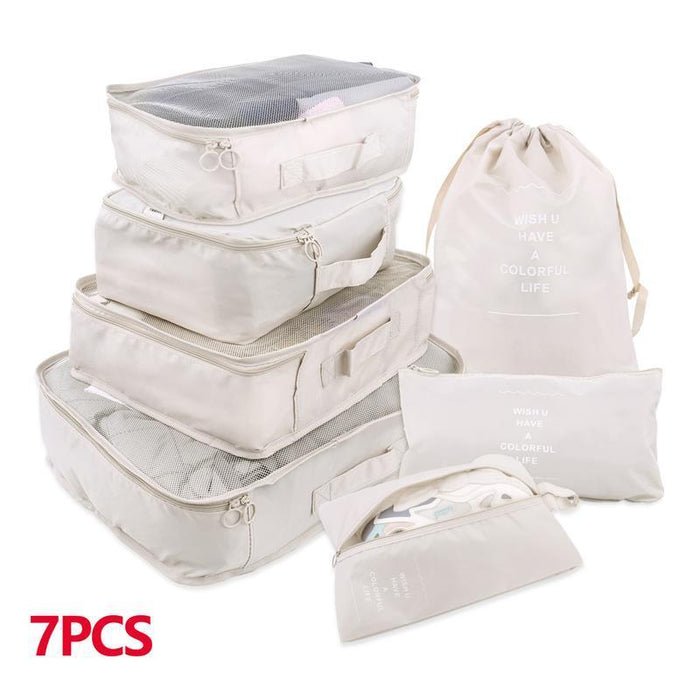 Travel Smart: Versatile 8/6/1-Piece Organizer Set for Effortless Packing