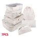 Travel Smart: Versatile 8/6/1-Piece Organizer Set for Effortless Packing