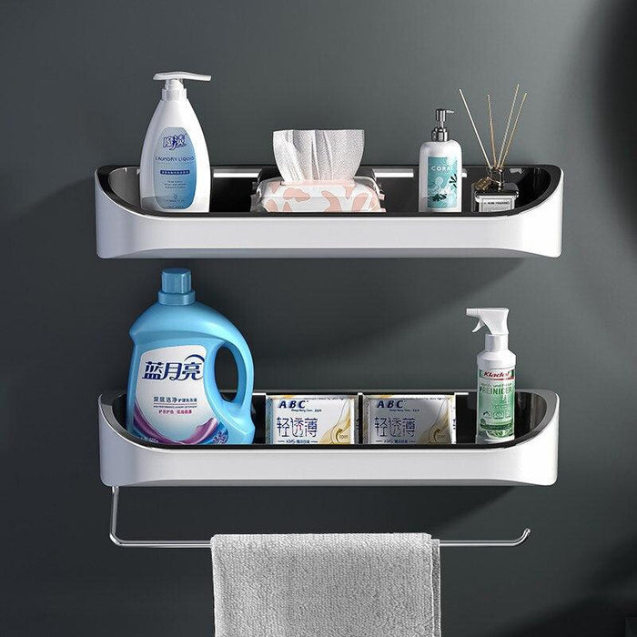 Rotating Towel Bar and Shelf Organizer Set for Bathroom and Kitchen Storage