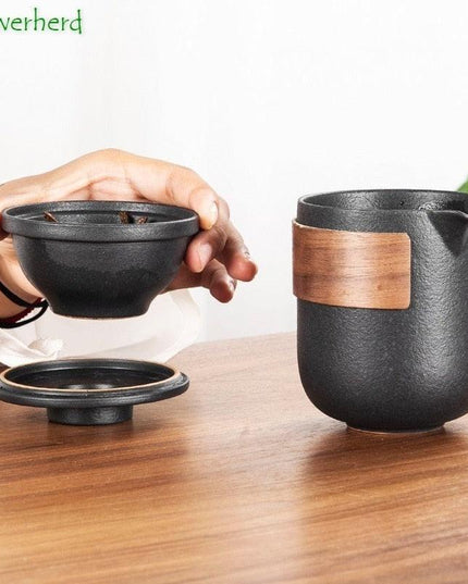 Elegant Ceramic Porcelain Kung Fu Tea Set - A Sophisticated Experience for Tea Aficionados