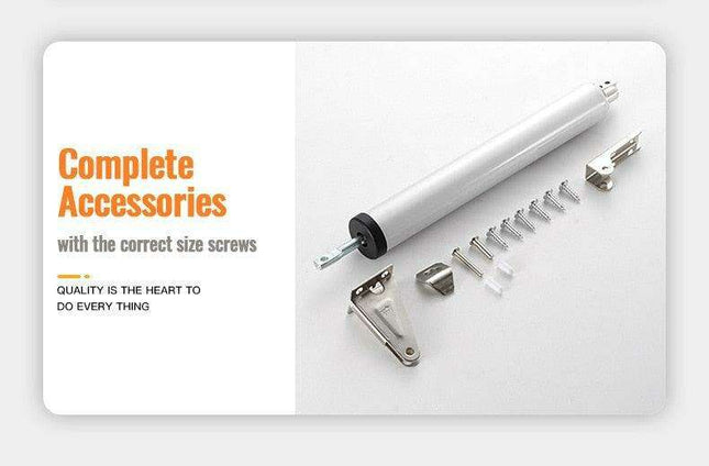 Pneumatic Automatic Door Closer - Adjustable, Silent, and Durable Aluminum Design