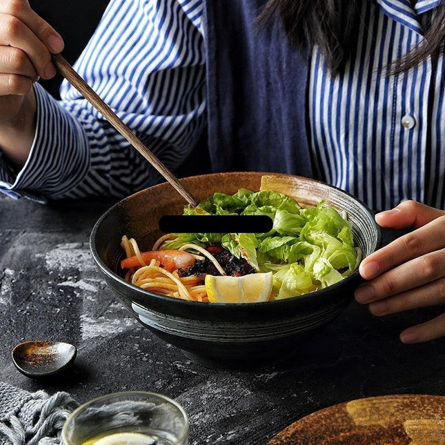 Elegant Frosted Japanese Ceramic Dining Collection: Timeless Tableware Set