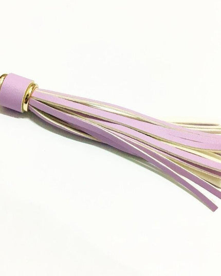 Vibrant 5-Piece Faux Leather Tassel Fringe Set for Creative Jewelry and Craft Projects