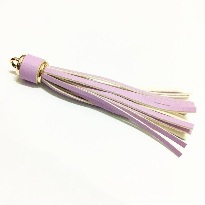 5-Piece Vibrant Faux Leather Tassel Fringes for DIY Jewelry and Crafts