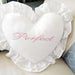 Heartwarming Love Ruffle Cushion - Luxurious Cotton Accent Pillow for Home