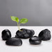 Handcrafted Small Stone Flower Vase for Zen Home Decor