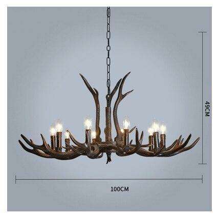 Majestic Handcrafted Deer Antler Resin Lighting Fixture - Timeless Luxury