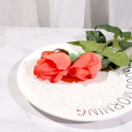 Realistic Silicone Rose Bud Bouquet - Eternal Floral Elegance