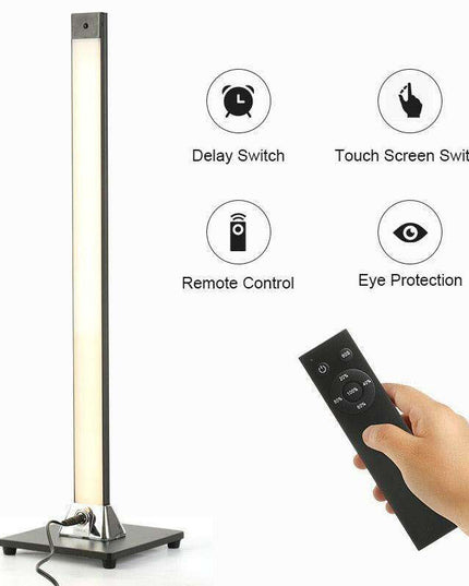 Sleek Remote-Controlled LED Floor Lamp with Dimmable Brightness for Sophisticated Indoor Ambiance
