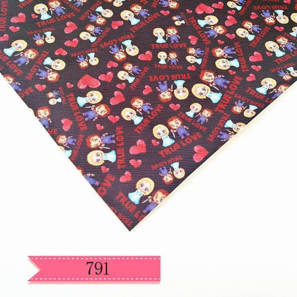 Halloween-Themed Cartoon Character Leatherette for DIY Crafting