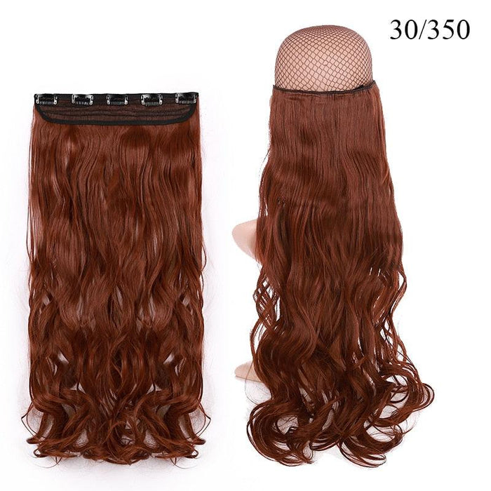 BENEHAIR Synthetic Hairpieces 24&quot; 5 Clips In Hair Extension One Piece Long Curly Hair Extension For Women Pink Red Purple Hair-0-Très Elite-30-350-24inches-CHINA-Très Elite