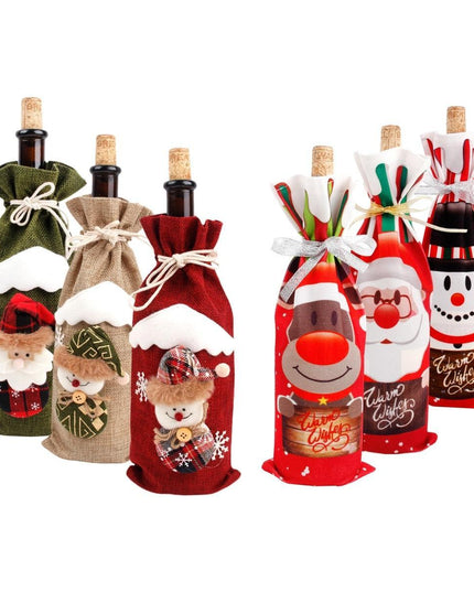 Holiday Cheer Wine Bottle Dress: Celebrate in Festive Elegance