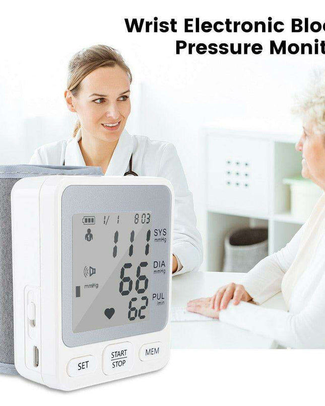 Voice-Activated Wireless Blood Pressure Monitor with USB Recharge - Simplified Health Tracking