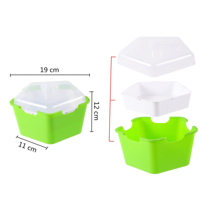 Fresh Sprouts Starter Kit with Pentagonal Growing Tray and Complete Accessories